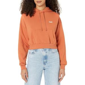 Levi’s Women’s Graphic Standard Crewneck Sweatshirt(Autumn Leaf – Peach)