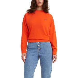 Levi’s Women’s Graphic Standard Crewneck Sweatshirt(Orangeade)