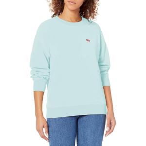 Levi’s Women’s Graphic Standard Crewneck Sweatshirt(Sterling Blue)