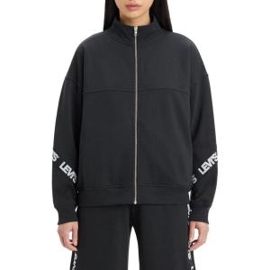 Levi’s Women’s Graphic Taped Flex Zip-up(Sport Logo Taping Caviar)