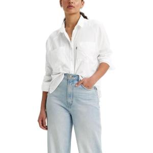 Levi’s Women’s Harrison Raglan Shirt (Standard and Plus)(Bright White)