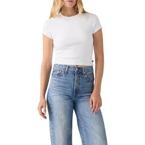 Levi’s Women’s Hayes Cropped Tee((New) Bright White)