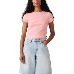 Levi’s Women’s Hayes Cropped Tee((New) Coral Blush)