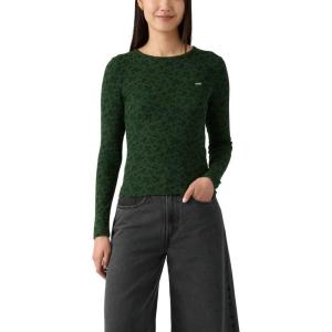 Levi’s Women’s Hayes Long-Sleeve Tee (Also Available in Plus)(Curie Floral Mountain View)
