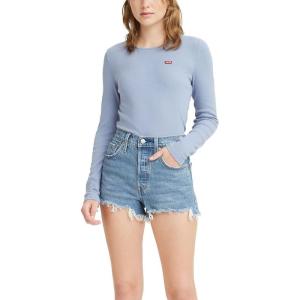 Levi’s Womens Honey Long Sleeve Shirt (Standard and Plus)(Country Blue)
