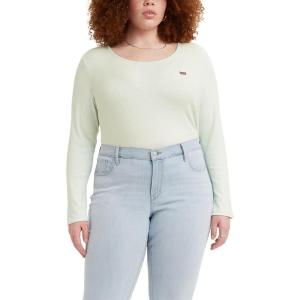 Levi’s Womens Honey Long Sleeve Shirt (Standard and Plus)(Vanilla Starlight Blue)