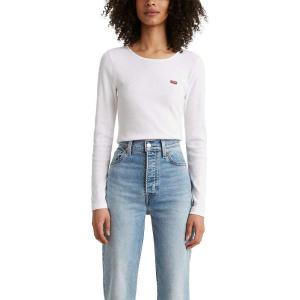 Levi’s Womens Honey Long Sleeve Shirt (Standard and Plus)(White)