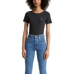 Levi’s Womens Honey Short Sleeve Shirt(Caviar – Black)