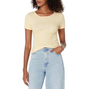 Levi’s Womens Honey Short Sleeve Shirt(Evelyn Floral Almond Cream)
