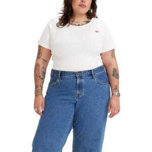 Levi’s Womens Honey Short Sleeve Shirt((New) White)