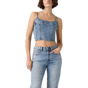 Levi’s Women’s Jadine Denim Cami Tank((New) Twisted Stone Top (Non-stretch))