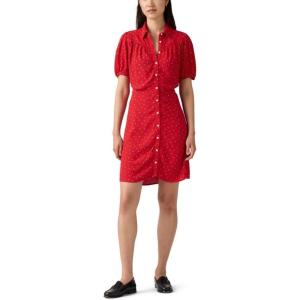 Levi’s Womens Lea Mini Dress(Cara Ditsy Floral True Red)