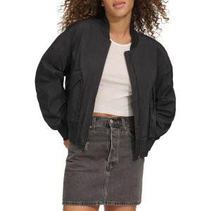 Levi’s Women’s Lightweight Shorty Bomber Jacket(Black)