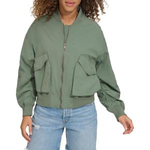 Levi’s Women’s Lightweight Shorty Bomber Jacket(Dark Forest)