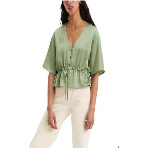 Levi’s Women’s Lindy Short Sleeve Blouse(Green Bay)