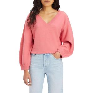 Levi’s Women’s Long Sleeve Flower Sweater(Italian Rose)