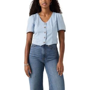 Levi’s Women’s Moxie Denim Blouse (Also Available in Plus)(Soft as Butter)