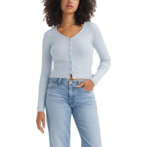 Levi’s Women’s Muse Long Sleeve Tee Shirt((New) Niagara Mist)