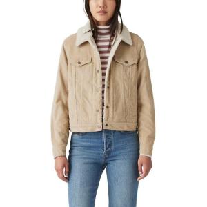 Levi’s Women’s Original Sherpa Trucker Jackets (Standard and Plus)(Safari)