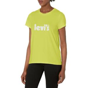 Levi’s Women’s Perfect Crewneck Tee Shirt (Also Available in Plus)(Daiquiri Green)