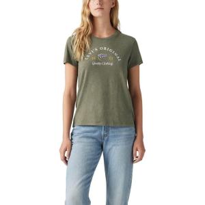 Levi’s Women’s Perfect Crewneck Tee Shirt (Also Available in Plus)(Deep Depths)