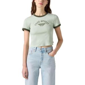 Levi’s Women’s Perfect Graphic Tee Shirt(Deep Depths)