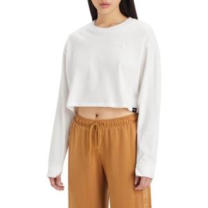 Levi’s Women’s Perfect Graphic Tee Shirt(Sport Logo 2.0 Hits Bright White)
