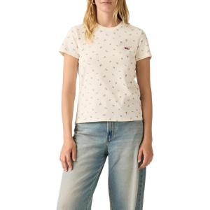 Levi’s Women’s Perfect T-Shirt((New) Maja Ditsy Egret)