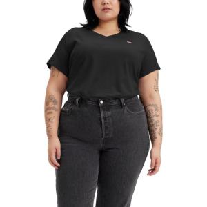 Levi’s Women’s Perfect V-Neck T-Shirt((New) Caviar)