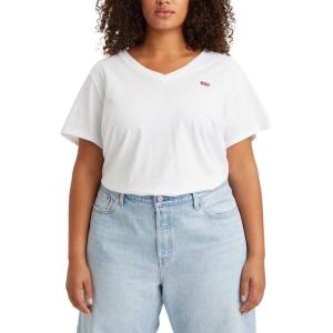 Levi’s Women’s Perfect V-Neck T-Shirt((New) White)