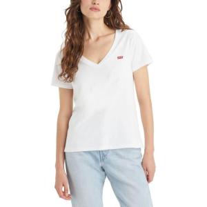 Levi’s Women’s Perfect V-Neck T-Shirt(White)