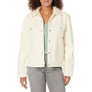 Levi’s Women’s Premium Ex-Boyfriend Sherpa Jacket(Great Minds Ecru)