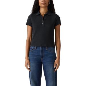 Levi’s Womens Rory Short-Sleeve Polo((New) Anthracite Night)