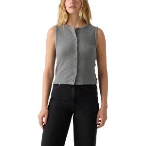 Levi’s Womens Rory Sleeveless Button Up(Dark Heather Gray)