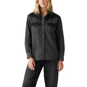 Levi’s Womens Sawyer Western Shirt(Practically Pieced Dark)