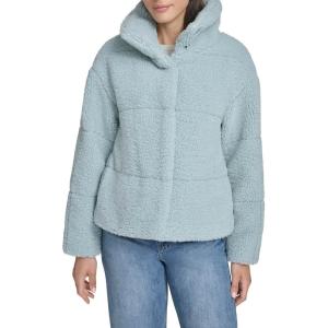 Levi’s Women’s Shortie Patchwork Quilted Teddy Coat(Grey Mist Shortie)