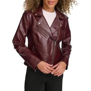 Levi’s Women’s The Classic Faux Leather Moto Jacket (Regular & Plus Size)(Fig Gloss Pu)