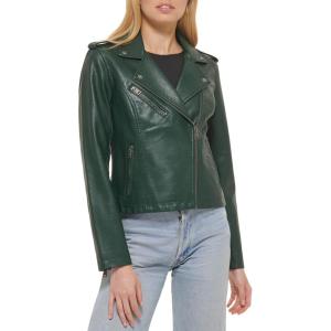 Levi’s Women’s The Classic Faux Leather Moto Jacket (Regular & Plus Size)(Light Pine)