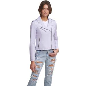 Levi’s Women’s The Classic Faux Leather Moto Jacket (Regular & Plus Size)(Lilac)
