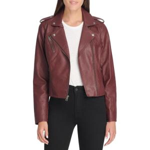 Levi’s Women’s The Classic Faux Leather Moto Jacket (Regular & Plus Size)(Walnut)