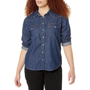 Levi’s Women’s Ultimate Western Shirt (Standard and Plus)(Minds Eye – Dark Indigo)