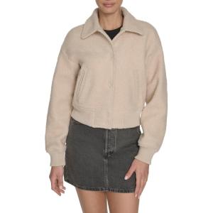 Levi’s Women’s Varsity Bomber Jacket(Cream Boucle Laydown Collar)