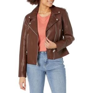 Levi’s Women’s Vegan Leather 538 Moto Jacket (Regular & Plus Size)(Chocol/Brown)