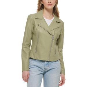 Levi’s Women’s Vegan Leather 538 Moto Jacket (Regular & Plus Size)(Grn/Cha)