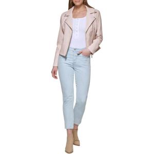 Levi’s Women’s Vegan Leather 538 Moto Jacket (Regular & Plus Size)(Peach Blossom)