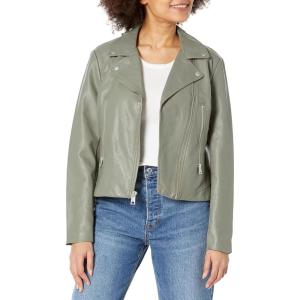 Levi’s Women’s Vegan Leather 538 Moto Jacket (Regular & Plus Size)(Sage)