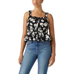 Levi’s Womens Vera Sleeveless Blouse((New) Jonna Floral Anthracite Night Egret)