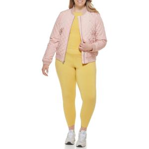 Levi’s Women’s Women’s Diamond Quilted Bomber Jacket With Front Pockets – Regular & Plus Sizes(Hooded Skater Plaid)
