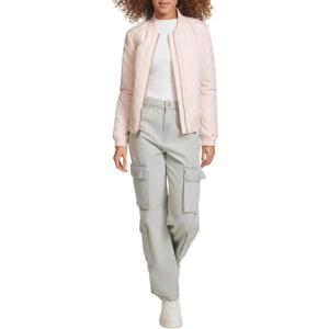 Levi’s Women’s Women’s Diamond Quilted Bomber Jacket With Front Pockets – Regular & Plus Sizes(Peach Blossom Blush)