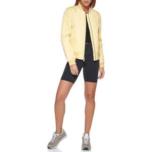 Levi’s Women’s Women’s Diamond Quilted Bomber Jacket With Front Pockets – Regular & Plus Sizes(Popcorn)